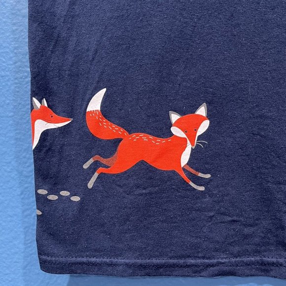 Gildan Tag Fox Running Graphic Shirt Chase Your Adventures Navy Shirt Size Small - Picture 3 of 15